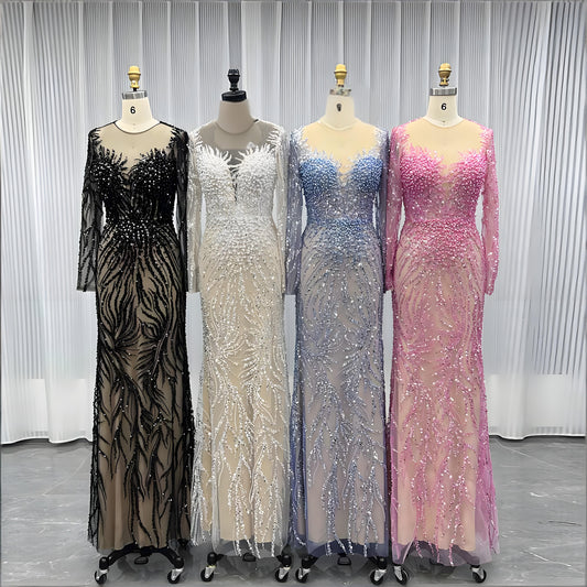 evening dress 005-evening dress strapless beaded party dres